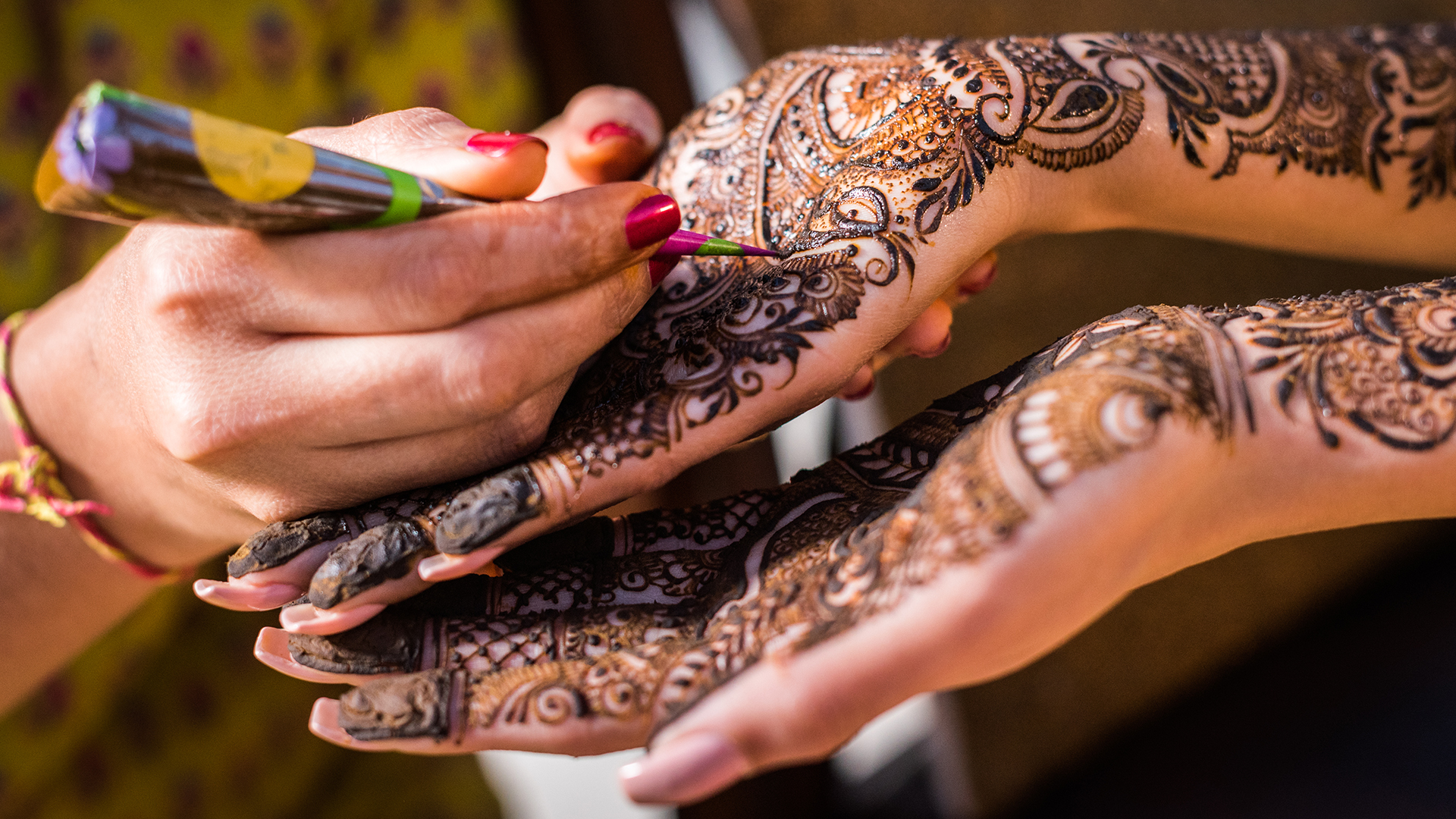 Personalized Portraits Mehndi Designs for Kids