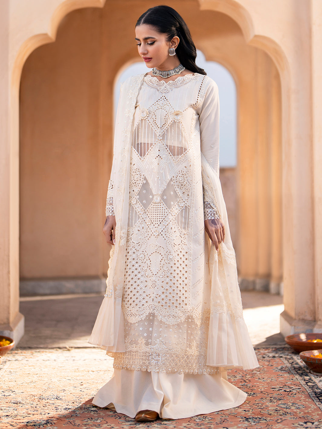 Binilyas's Dilbaro Embroidered Festive Lawn 24